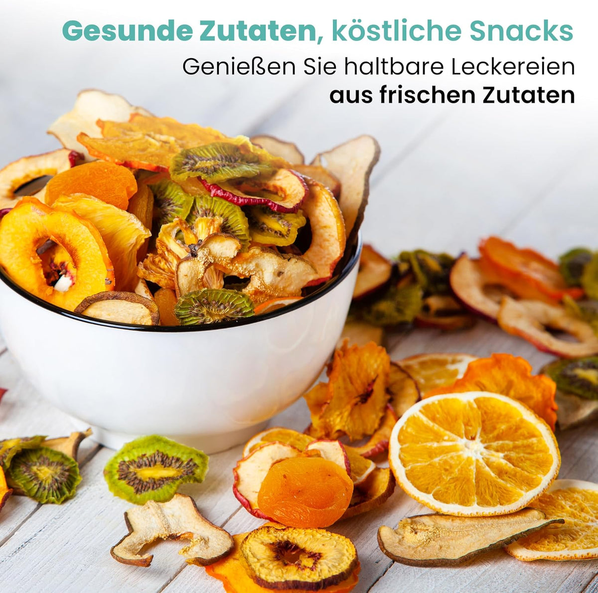 A-Rival Dörrautomat aus Edelstahl – Touch-Bedienung, 24-Std-Timer, 6 Trockengitter