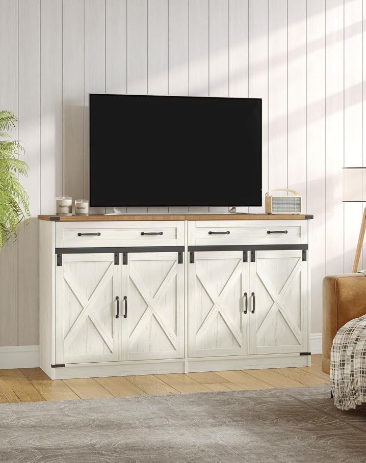 Sideboard Buffetschrank mit 2 Schubladen, 4 Türen, 40 x 140 x 80 cm