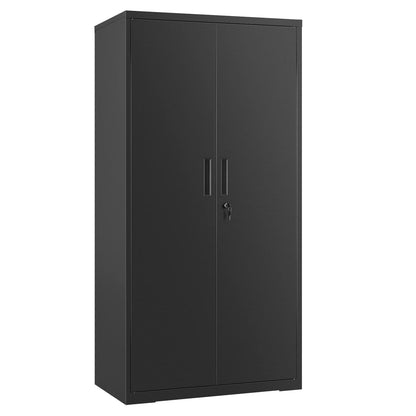 Aktenschrank mit Doppeltüren, Schloss, 5 Ebenen, 80 x 40 x 180 cm