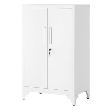 Aktenschrank mit 2 Türen, abschließbar, aus Stahl