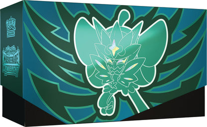 Pokémon-Sammelkartenspiel: Top-Trainer-Box Karmesin & Purpur – Maskerade im Zwielicht (1 Vollbild-Promokarte mit Türkisgrüne-Maske-Ogerpon, 9 Boosterpacks & Premium-Zubehör)