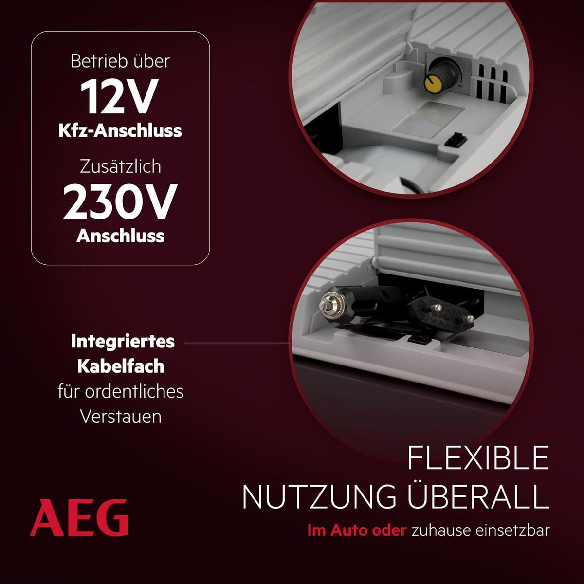 AEG KK 28 Kühlbox – 28L, 12V/230V, Doppelventilator, FCKW-frei
