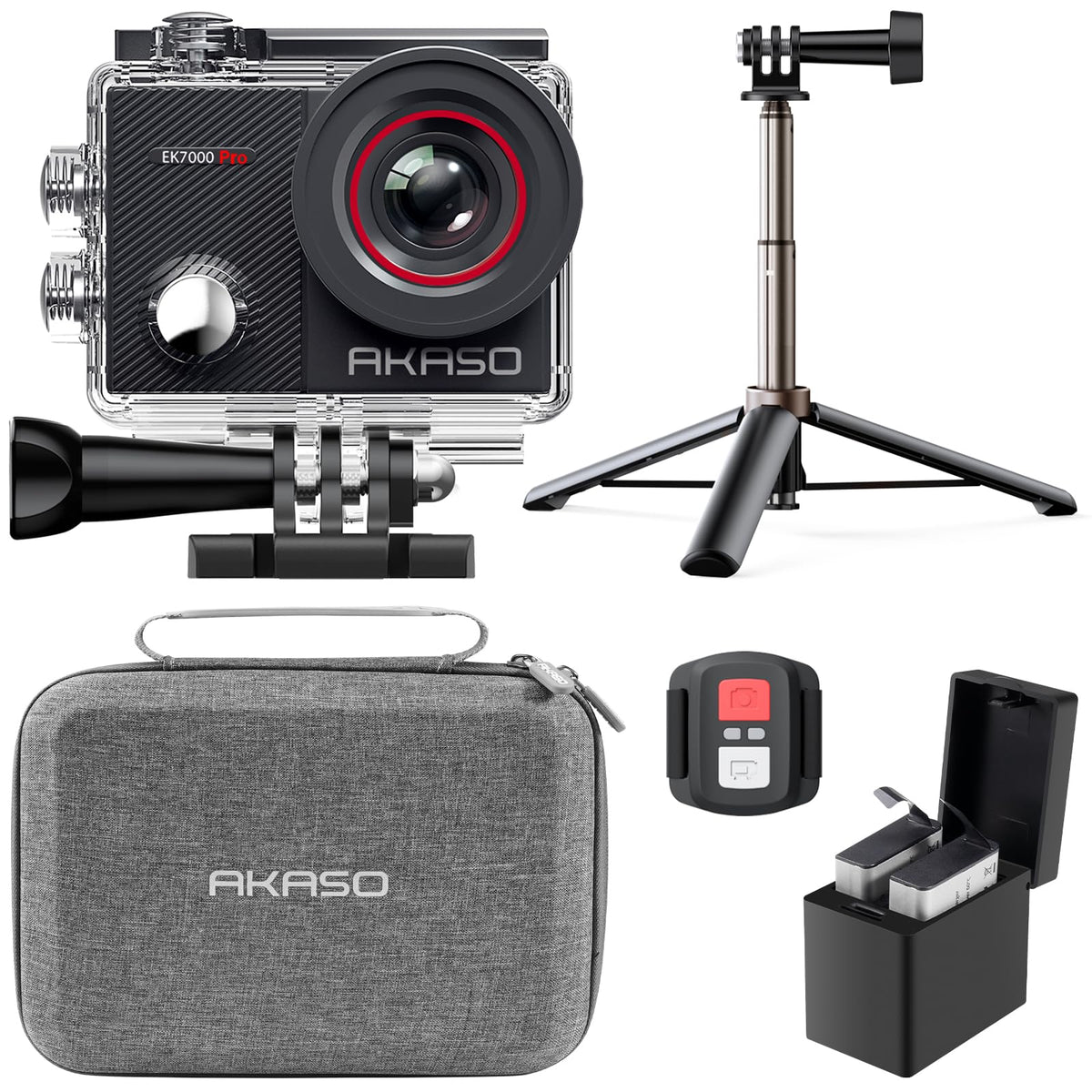 AKASO EK7000 Pro Action Cam – 4K/30fps, 20MP, EIS, wasserdicht bis 40m