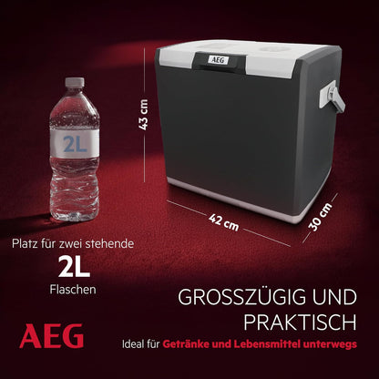 AEG KK 28 Kühlbox – 28L, 12V/230V, Doppelventilator, FCKW-frei