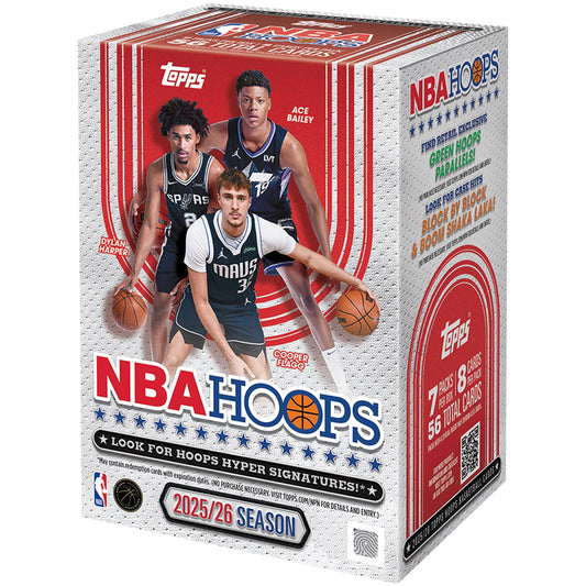 2025-26 Topps Hoops Basketball – Fabrikversiegelt – Vorteilsbox