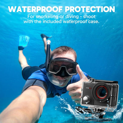 AKASO EK7000 Pro Action Cam – 4K/30fps, 20MP, EIS, wasserdicht bis 40m