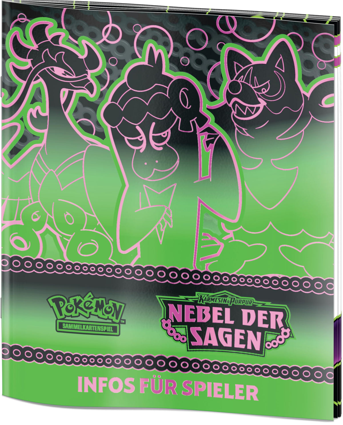 Pokémon-Sammelkartenspiel: Top-Trainer-Box Karmesin & Purpur – Nebel der Sagen (1 Vollbild-Promokarte mit Infamomo, 9 Boosterpacks & Premium-Zubehör)