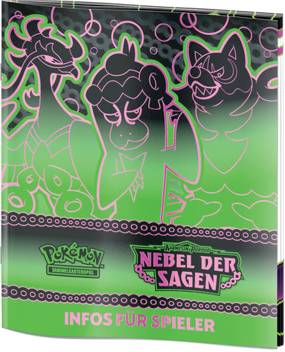 Pokémon-Sammelkartenspiel: Top-Trainer-Box Karmesin & Purpur – Nebel der Sagen (1 Vollbild-Promokarte mit Infamomo, 9 Boosterpacks & Premium-Zubehör)
