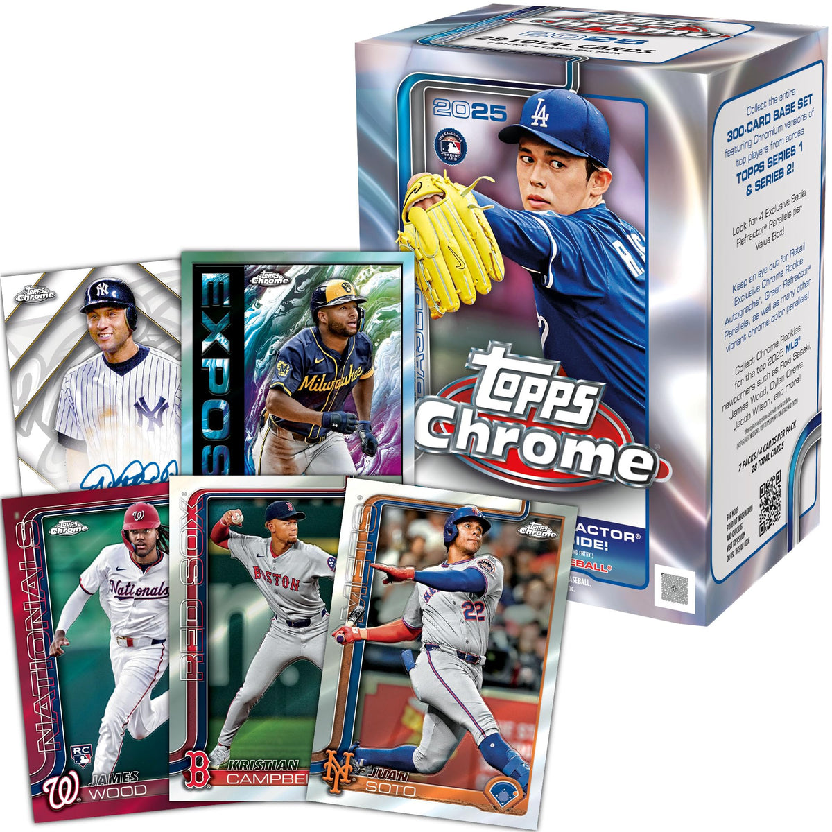 Topps 2025 Chrome Baseball – Fabrikversiegelt – Vorteilsbox