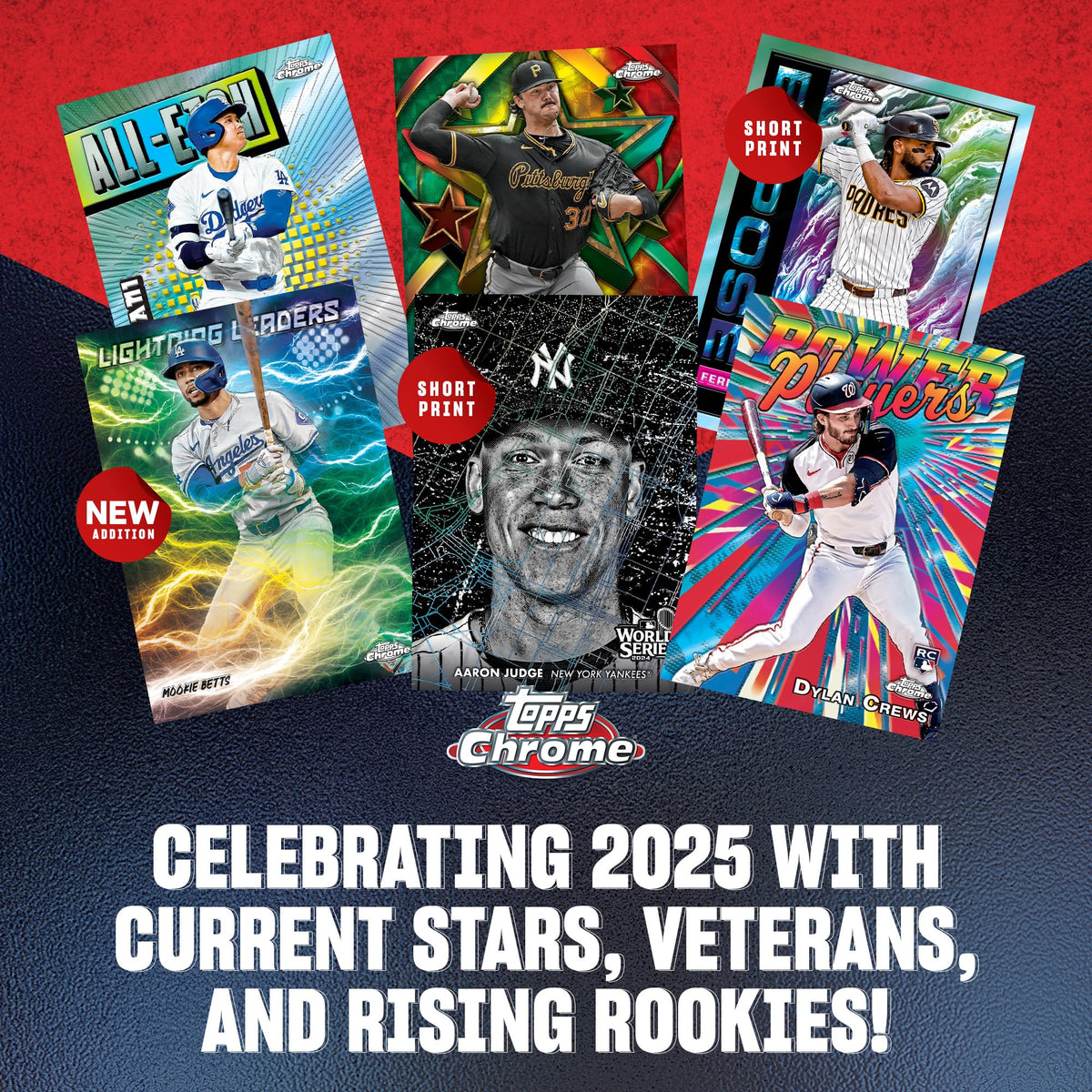 Topps 2025 Chrome Baseball – Fabrikversiegelt – Vorteilsbox