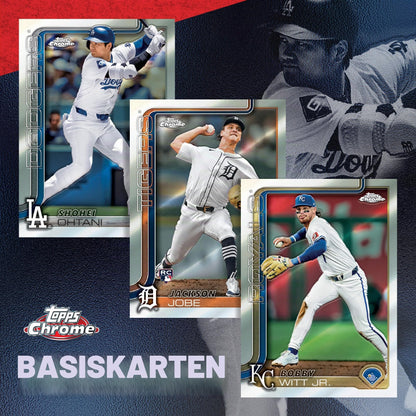 Topps 2025 Chrome Baseball – Fabrikversiegelt – Vorteilsbox