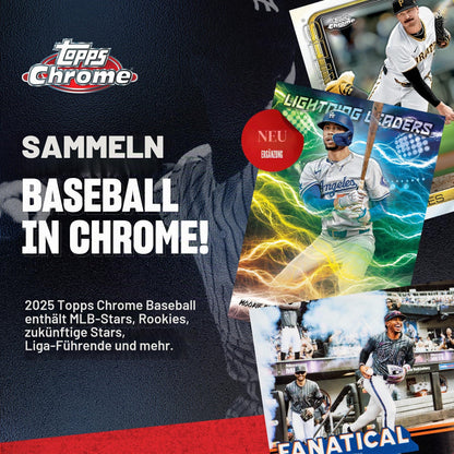 Topps 2025 Chrome Baseball – Fabrikversiegelt – Vorteilsbox