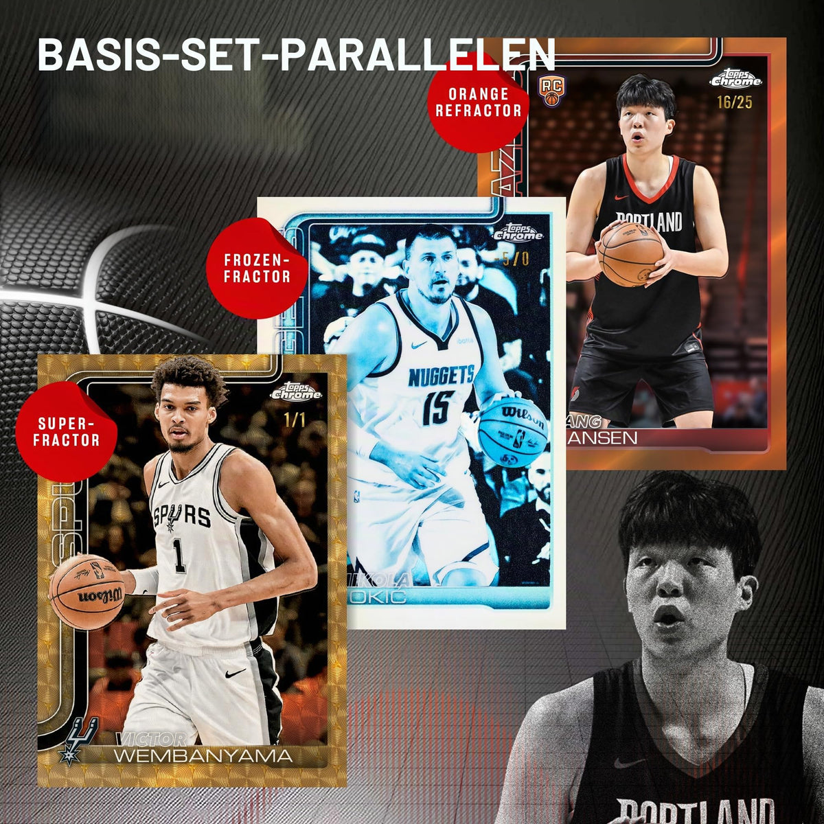 Topps 2025-26 Chrom-Basketball, werksseitig versiegelt, Vorteilsbox