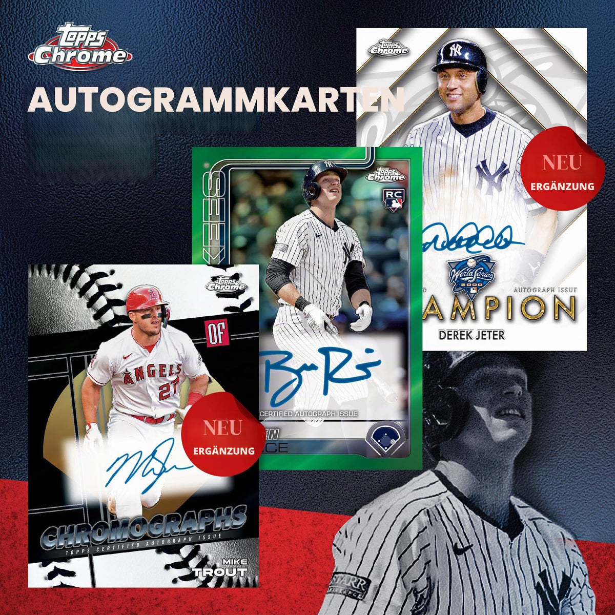 Topps 2025 Chrome Baseball – Fabrikversiegelt – Vorteilsbox
