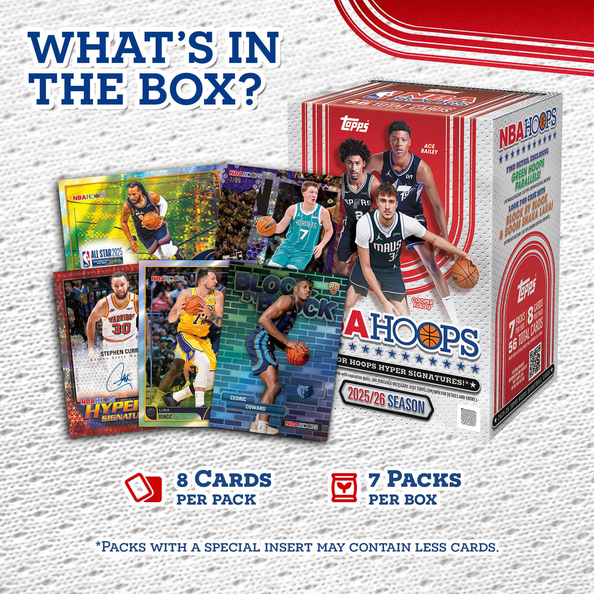 2025-26 Topps Hoops Basketball – Fabrikversiegelt – Vorteilsbox