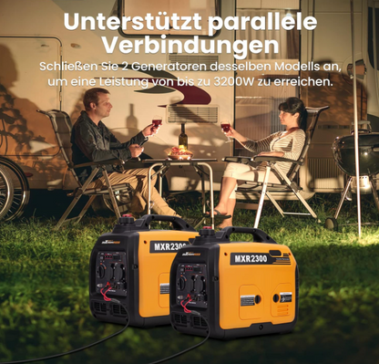 2300W Electric Inverter-Generator – Leise, 4-Takt-Benzin, ideal für Camping & Notstrom