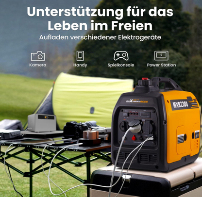 2300W Electric Inverter-Generator – Leise, 4-Takt-Benzin, ideal für Camping & Notstrom