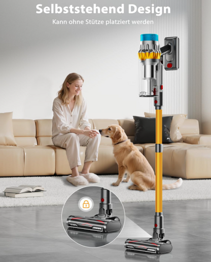 Akku Staubsauger 650W – 55 kPa Saugleistung, 70 Min Laufzeit, Kabellos
